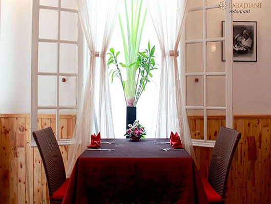 Romantic lunch by window is a wonderful experience not to be missed at Badiane