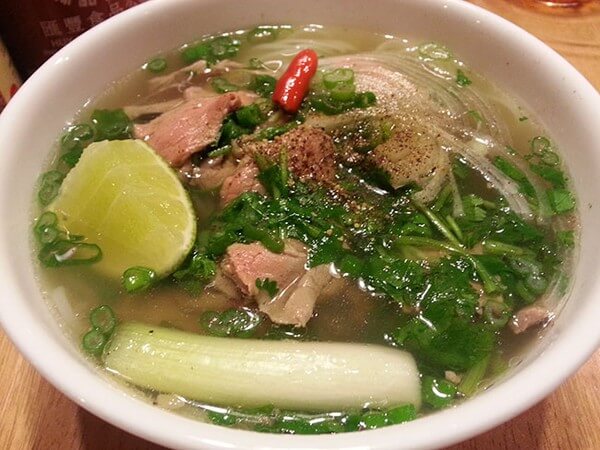 A hot bowl Pho - specialitiy of Hanoi