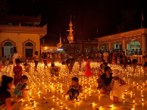 In Myanmar, you can admire the glow everywhere in the Mid-Autumn Festival