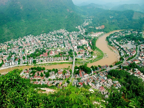 Ha Giang panorama from bird-eye's view