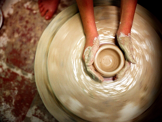 A Stage of Making Ceramic Products