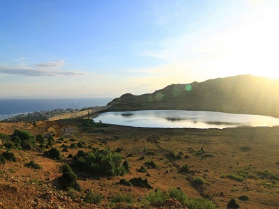 Freshwaterake in Thoi Loi mountain, Dao Lon, Ly Son