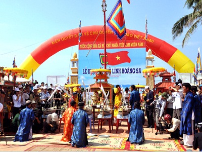 The vows ceremony of Hoang Sa’s soldier